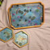 Custom Tray & coasters - Koi Pond
