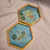 Custom Tray & coasters - Koi Pond