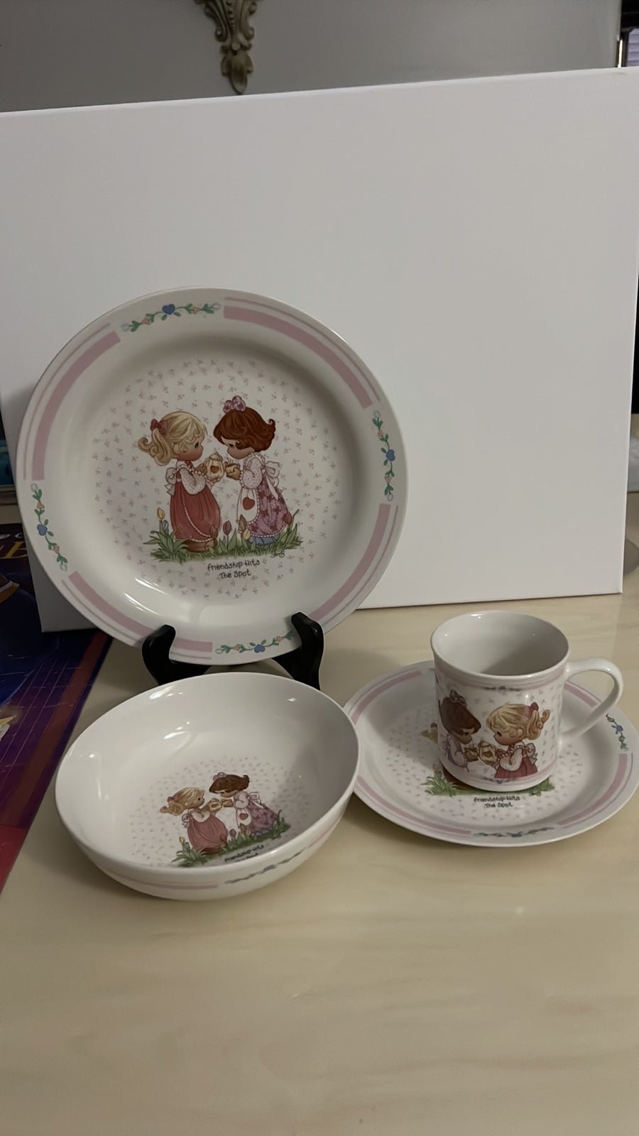 Precious Moments Dinnerware Set Vintage