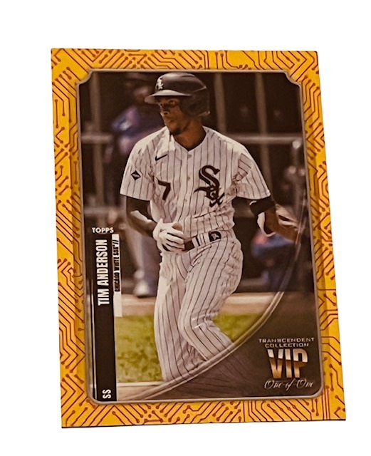 Tim Anderson True 1/1 White Sox 2021 Topps VIP One of sp insert Transcendent HOF