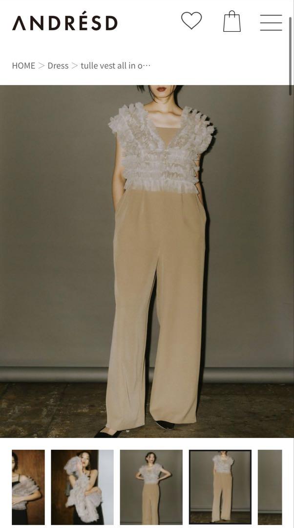 ANDRÉSD】Tulle Vest All-in-One Dress