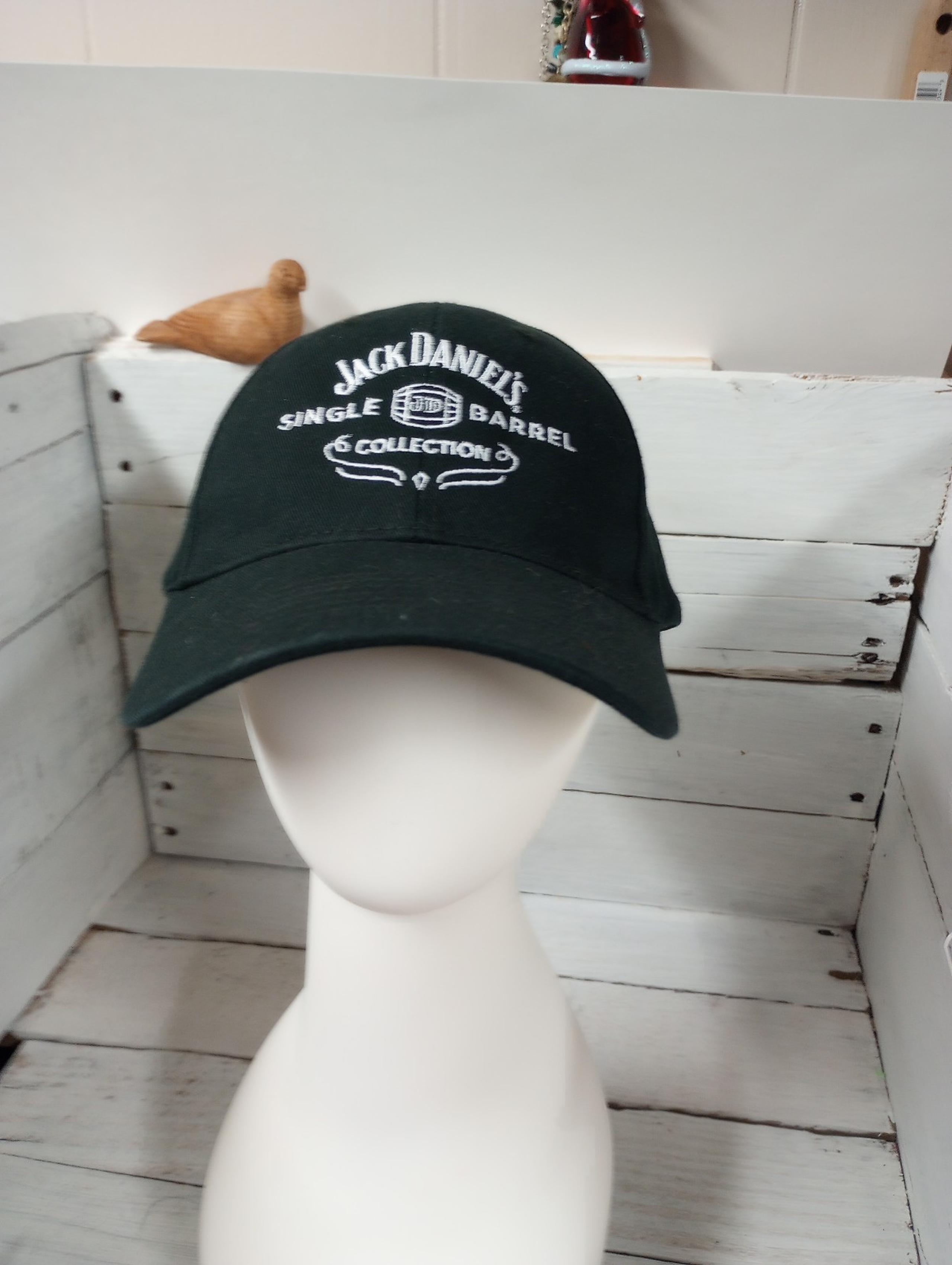 Jack Daniels Single Barrel Men's Unisex Adjustable Cap Hat Black.