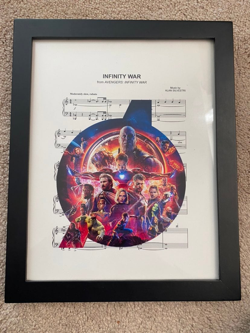 Infinity wars song lyric picture with frame