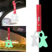 NEW 2PCS GHOST GLOW IN DARK GREEN JDM TSURIKAWA RING Red Handle Strap Drift