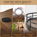 Farmhouse Oak 9 Lazy Susan Turntable Organizer for Cabinet, Round Wooden