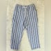 NWT LOFT Emory Taper Pants in Striped Linen Blend Sz Large