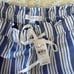 NWT LOFT Emory Taper Pants in Striped Linen Blend Sz Large