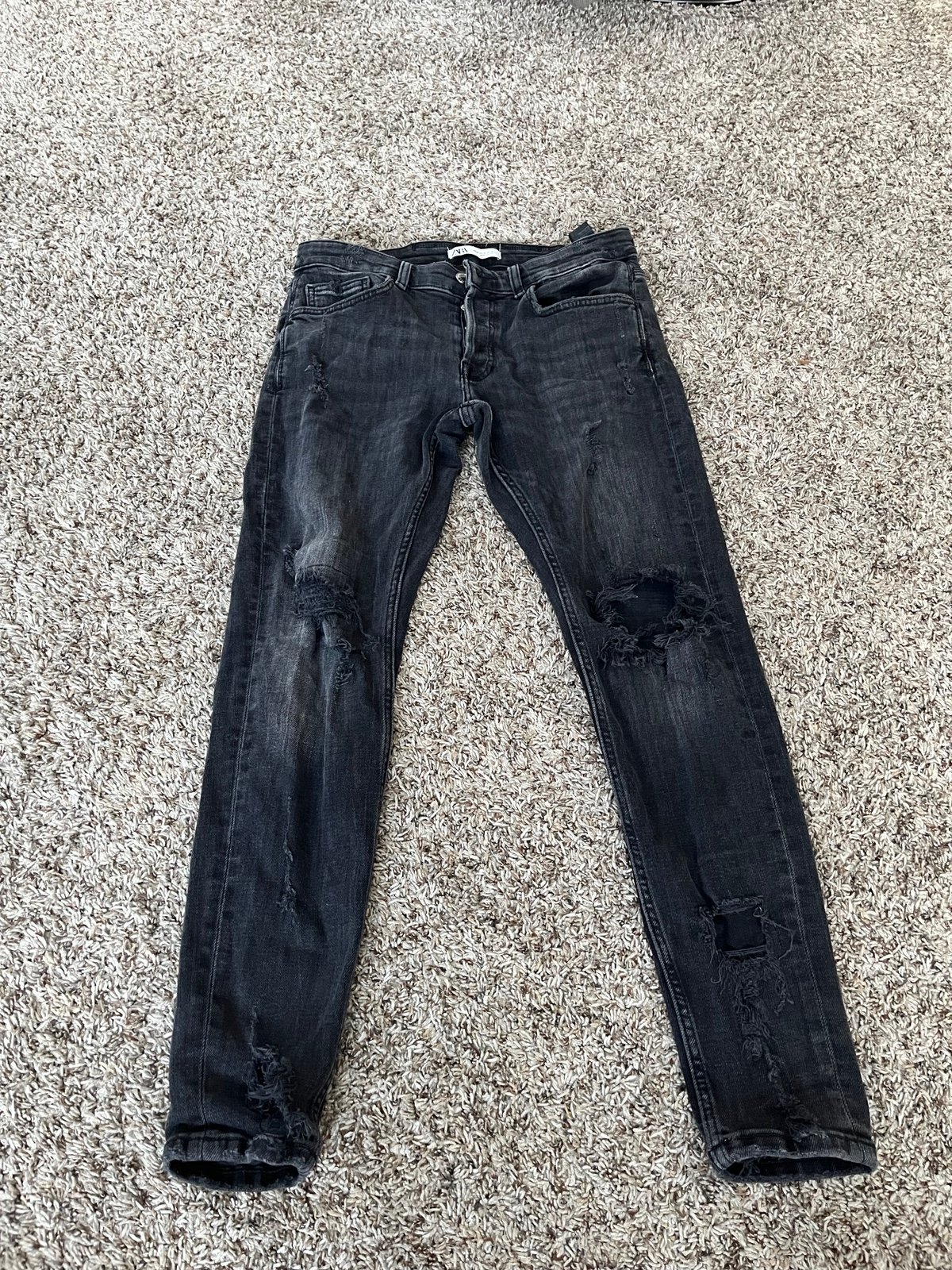 Mens black Zara jeans