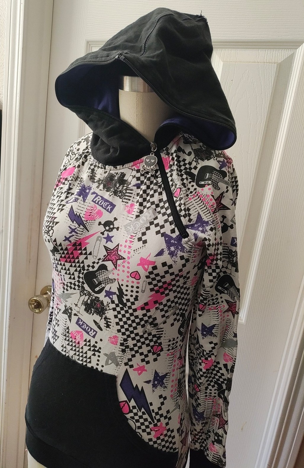 Abbey Dawn Avril Lavinge Emo rock print hoodie