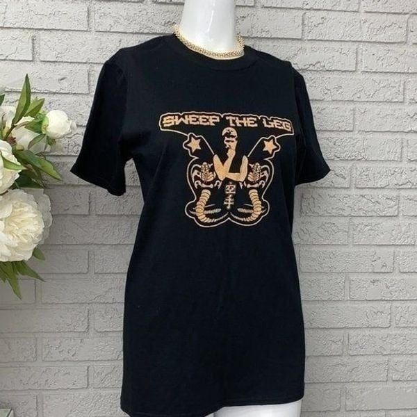 Pop Threads Black Cobra Kai Graphic T-Shirt Size S NWT