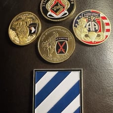 United States Army 18th Airborne Corps Challenge Coin Set 3rd 10th 82nd 101st