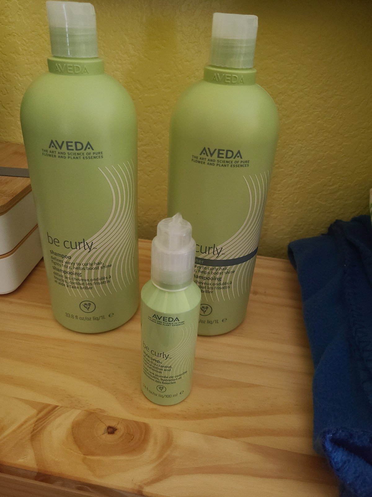Aveda be curly shampoo & conditioner liter lot.