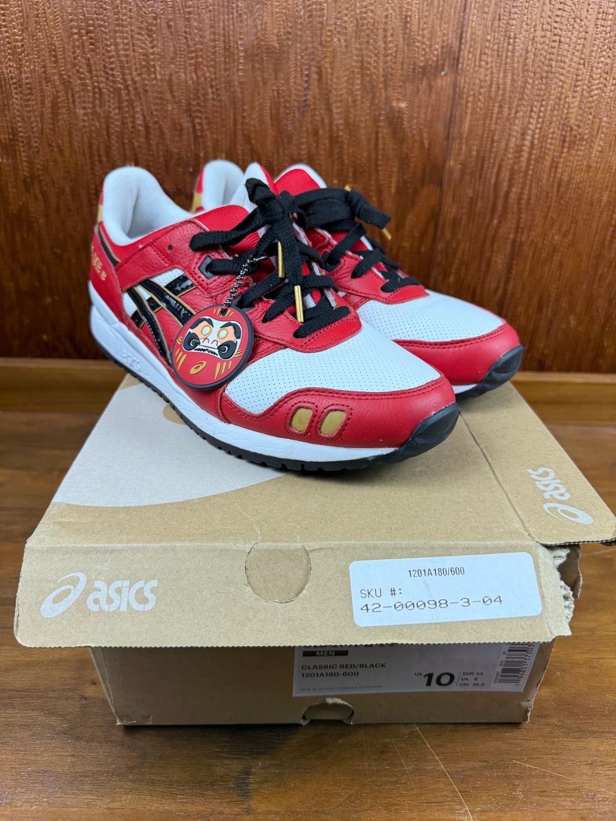 Asics Sneakers Gel Lyte III OG Size 10 Classic Red Shoes