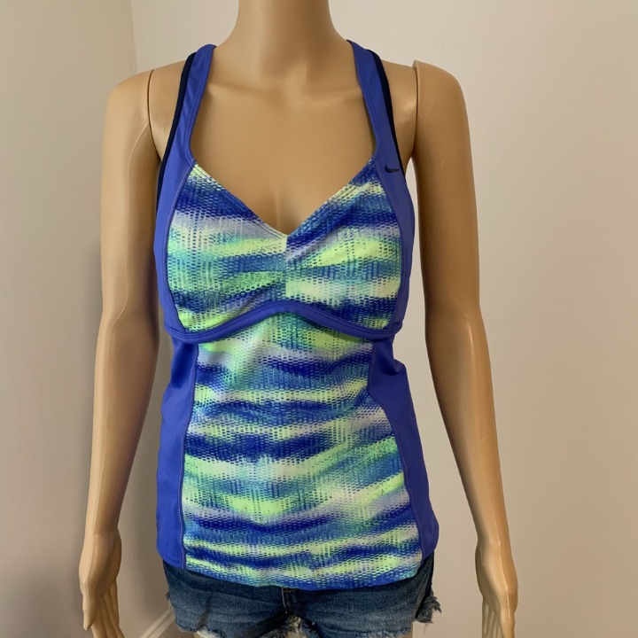 Nike Racer Back Tankini Top Size XL