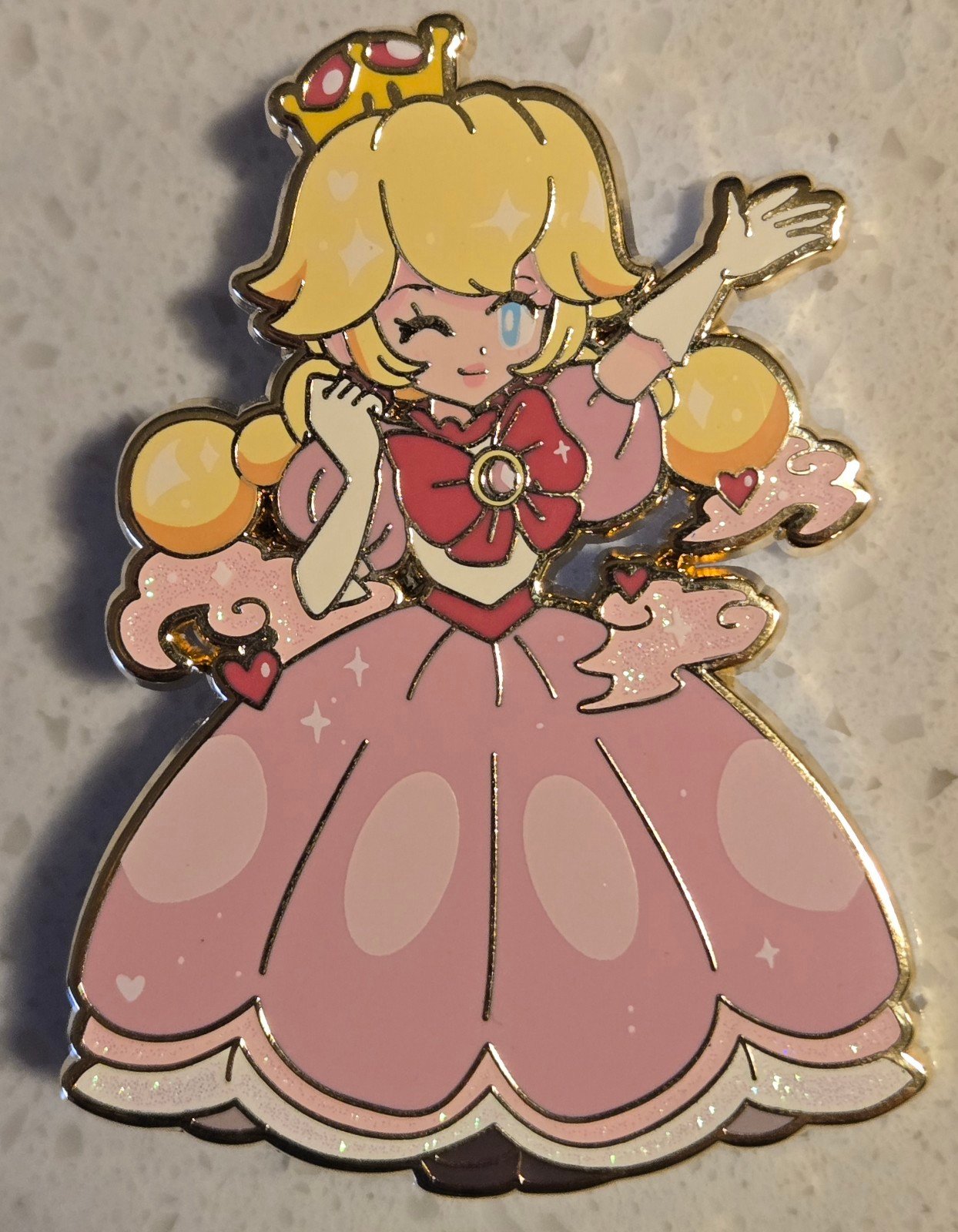 Nintendo Princess Peach Fantasy Pin LE Super Mario Bros Luigi Yoshi Rosalina