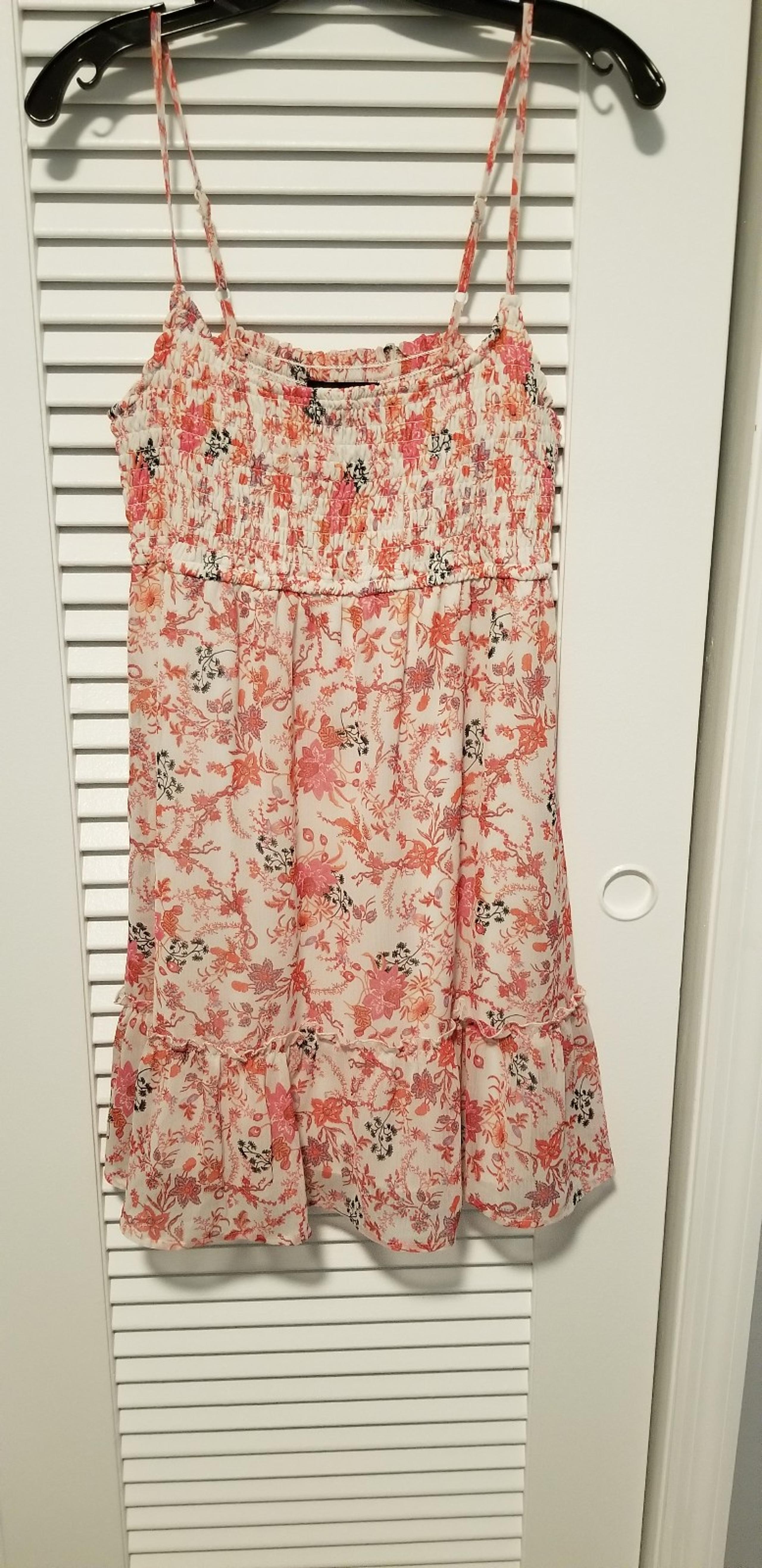 Pink floral dress