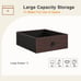 Set of 2 Modern End Table for Bedroom Living Room Rustic Brown