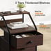 Set of 2 Modern End Table for Bedroom Living Room Rustic Brown