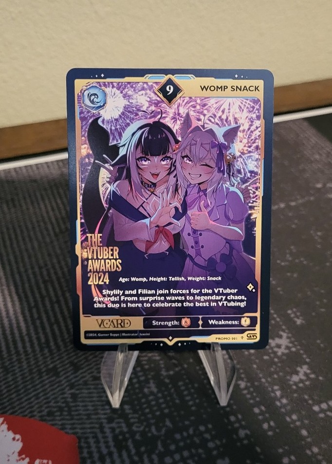 VCard Vtuber Awards 2024 Promo Full Art Card Womp Snack Feat. Shylily and Filian