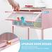 NEW Cute Nightstand, End Tables with Storage Drawer,Bedside Table with Open