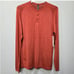 Lululemon Shirt Men Size XL Orange Metal Vent Tech Henley Long Sleeve Activewear