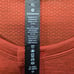 Lululemon Shirt Men Size XL Orange Metal Vent Tech Henley Long Sleeve Activewear