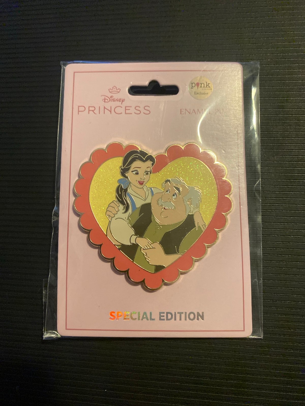 Disney Princess Besties Scalloped Belle and Maurice Pin LE 200
