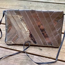 Vintage Metallic Clutch
