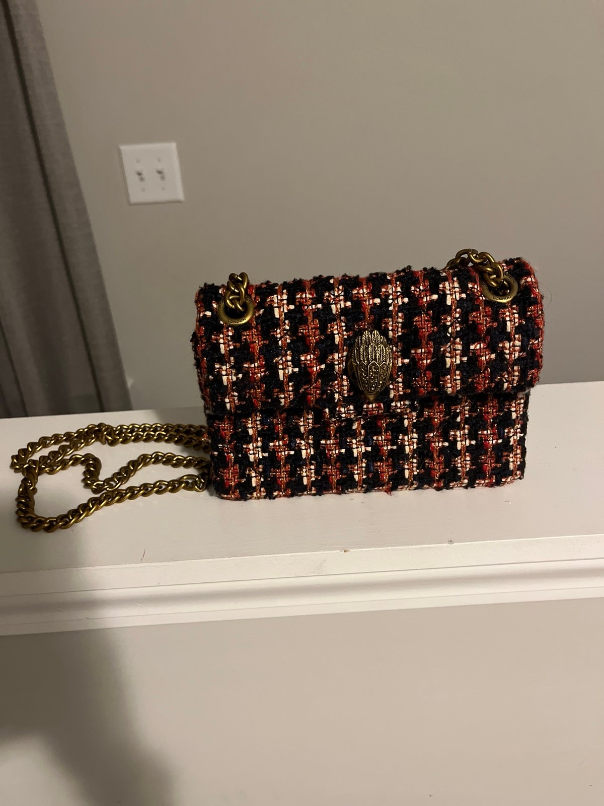 Kurt Geiger tweed purse