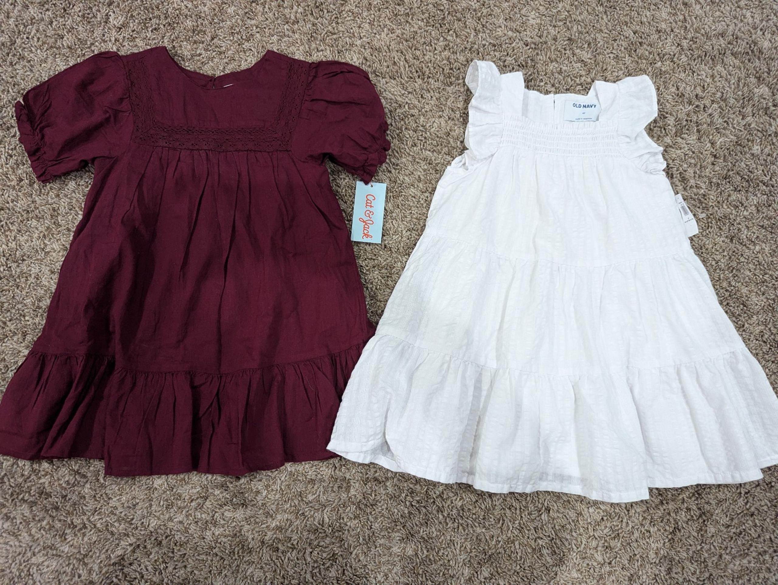 NEW 4t girl dresses spring summer old navy cat & jack