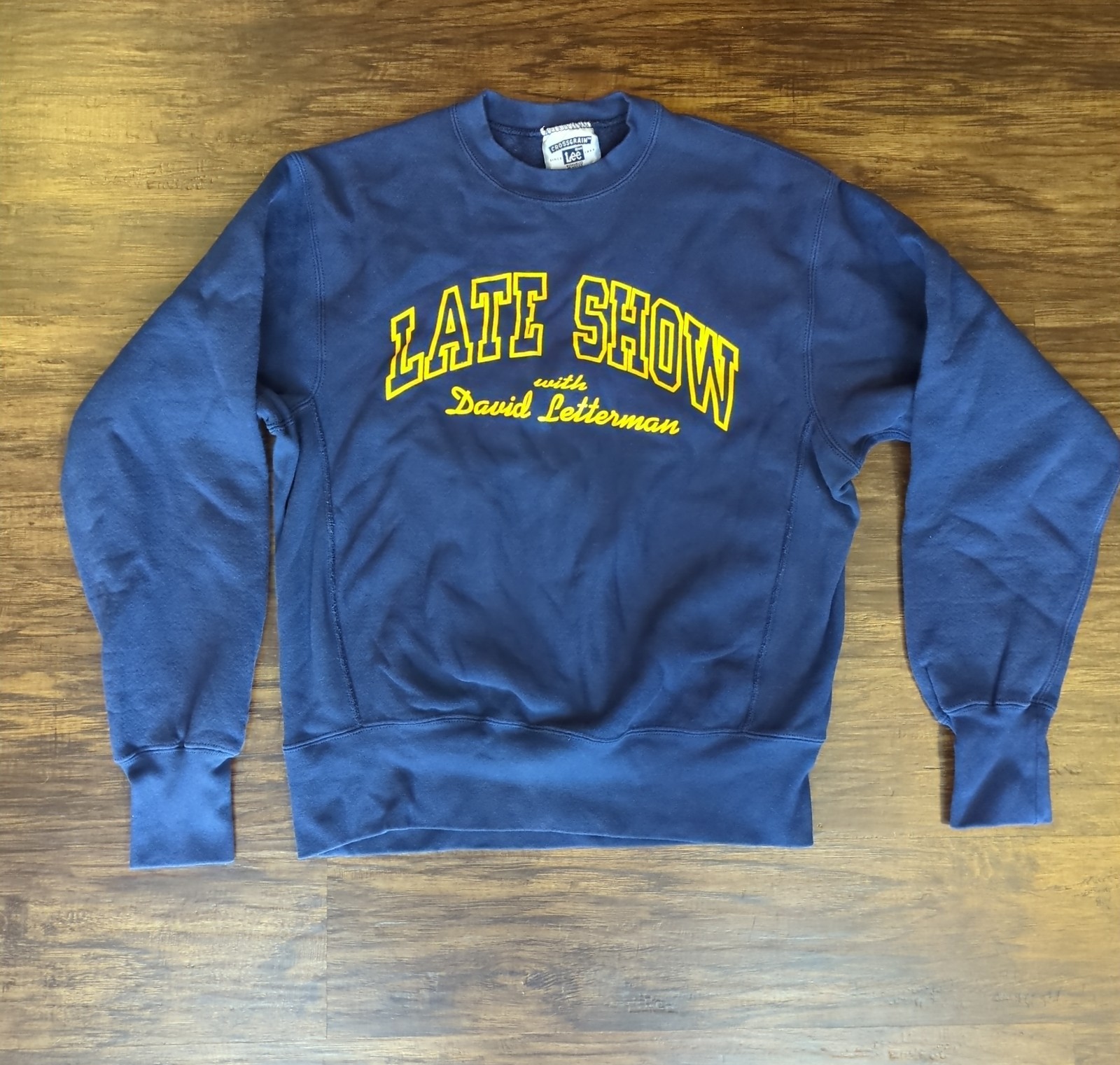 Vintage 1980s Late Show with David Letterman navy crewneck size Medium
