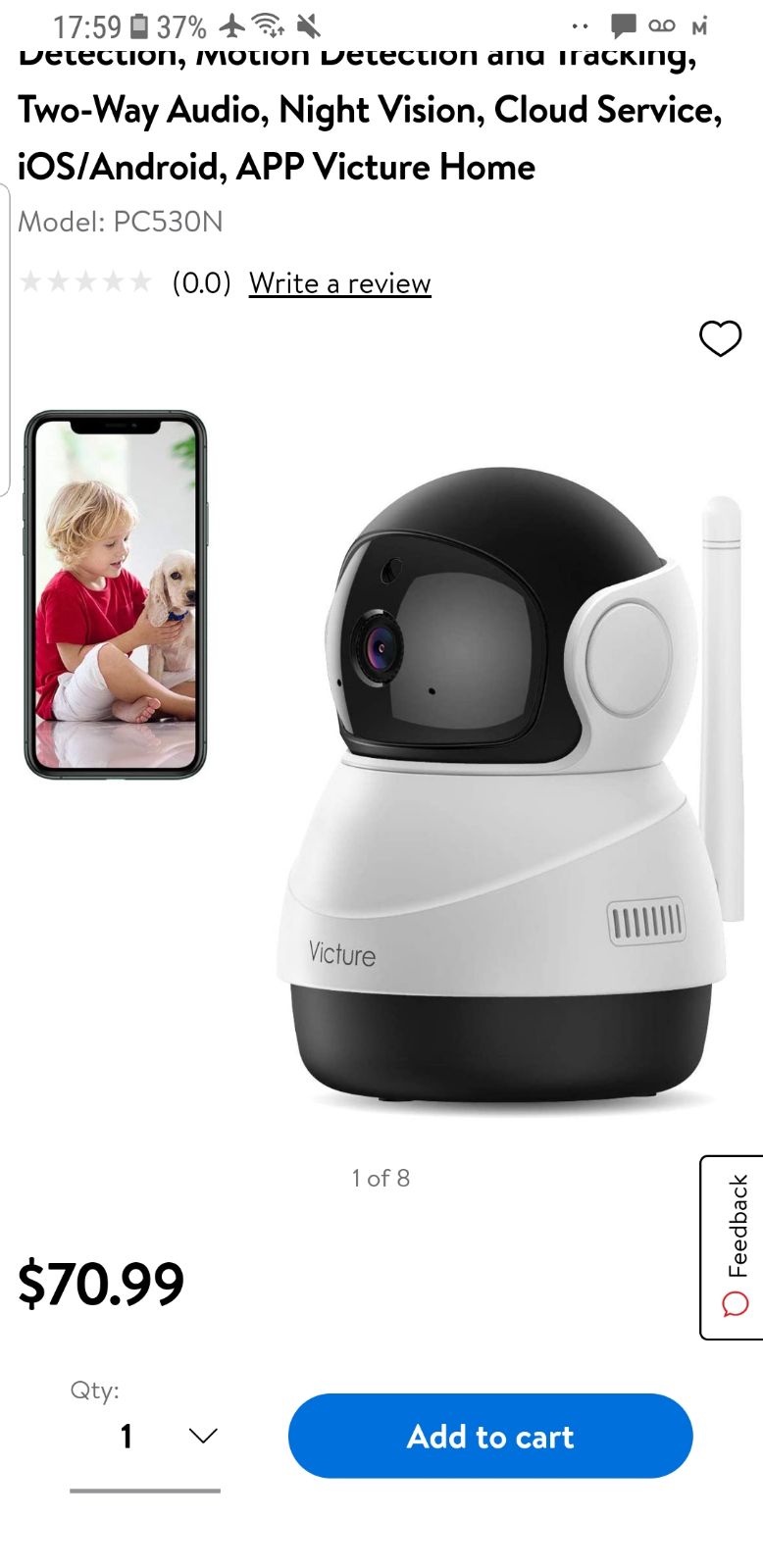 Victure wireless security camera
