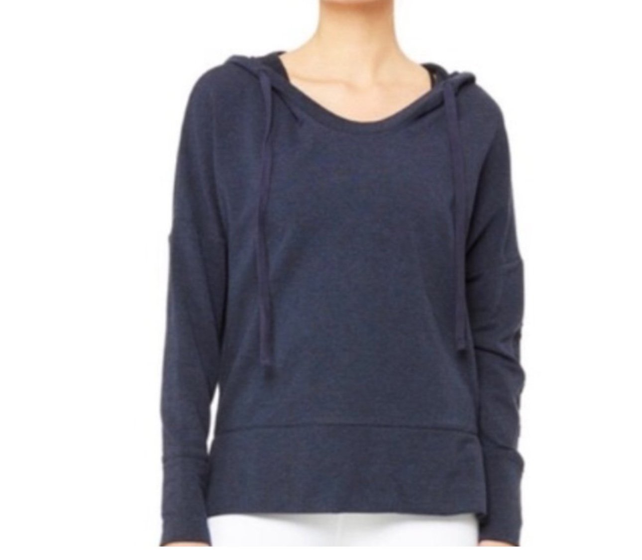 ALO Fluid Tunic Hoodie navy blue size large