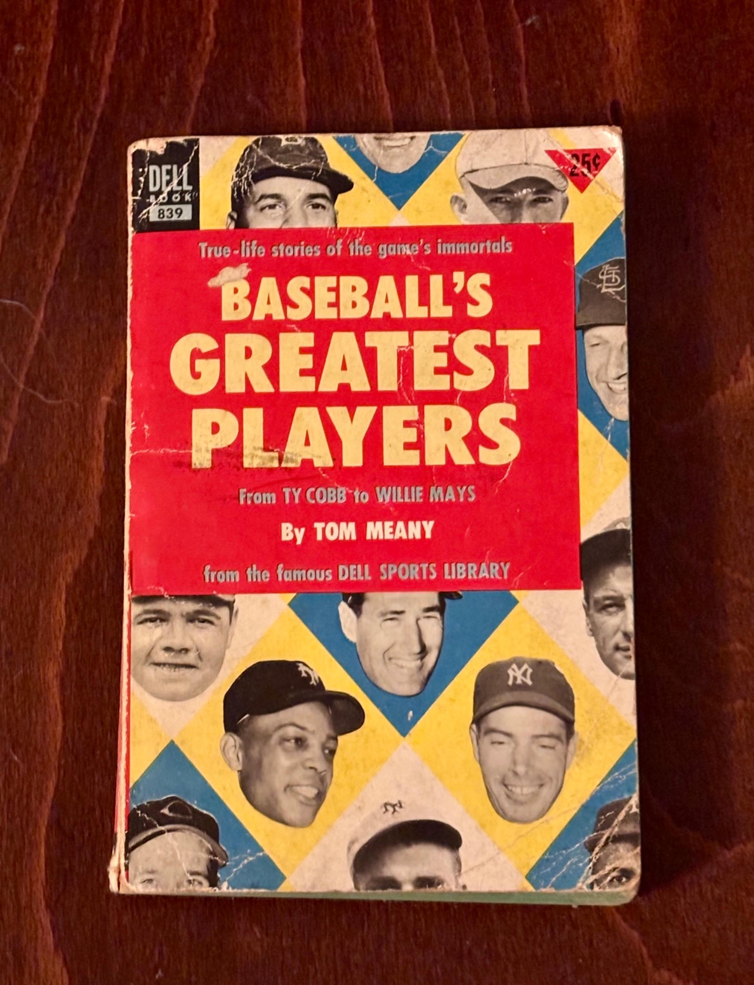 BASEBALL'S GREATEST PLAYERS PAPERBACK BOOK - 1955 - FROM THE DELL SPORTS LIBRARY