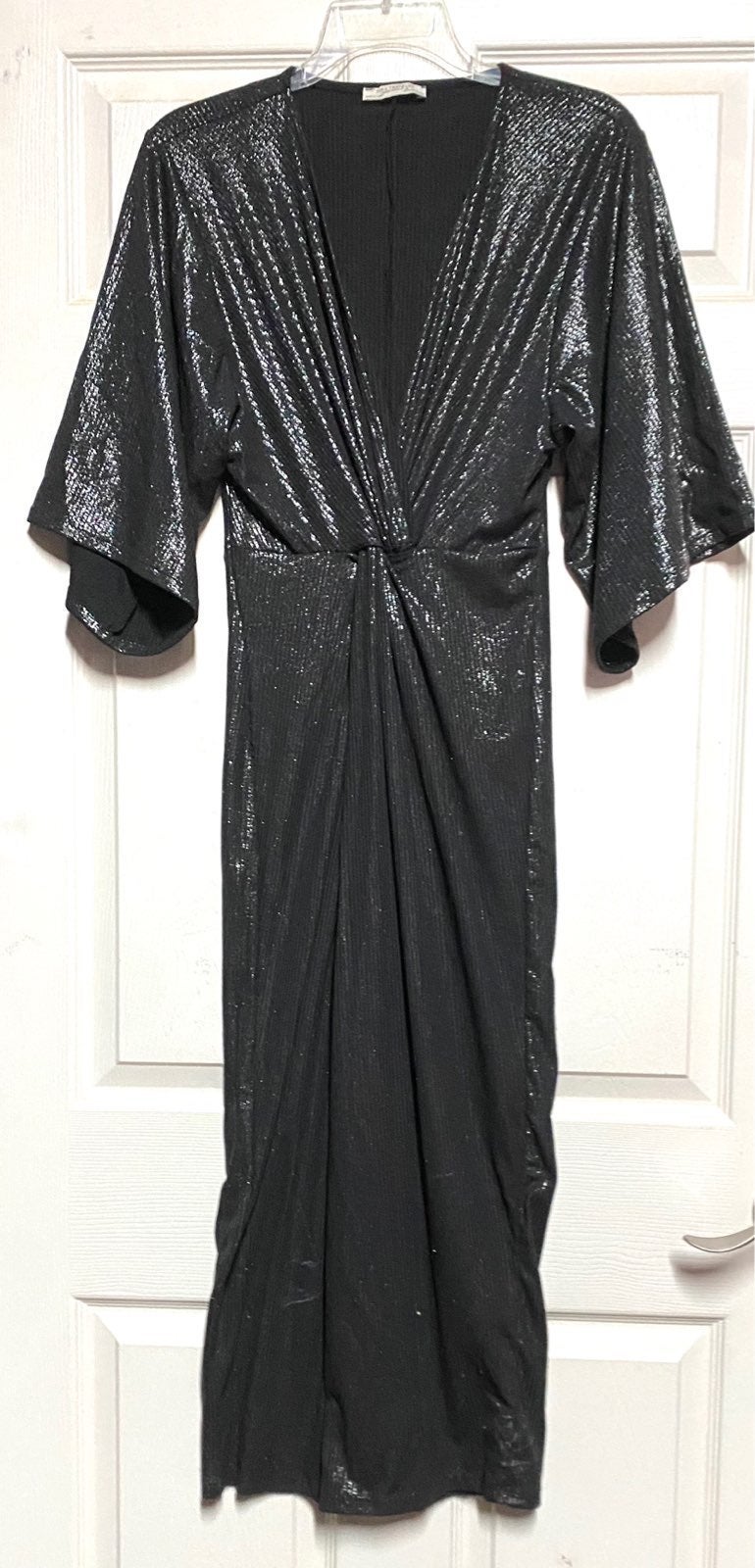 Zara metallic black dress S