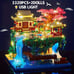Cherry Blossom Tree House Building Set with Waterfall Light - Creative Garden Ar