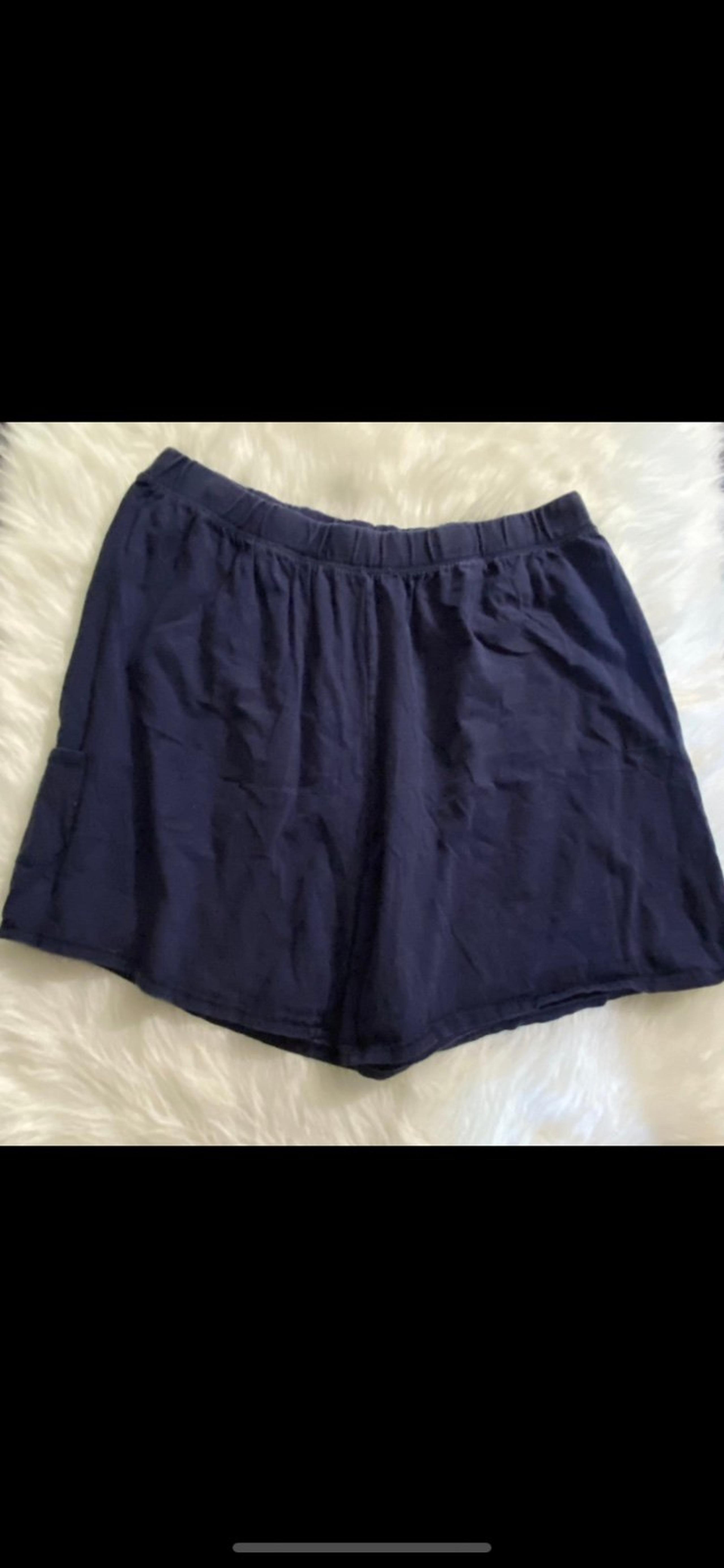 Just My Size Women’s Shorts Size 3X Blue Stretch Relaxed Fit