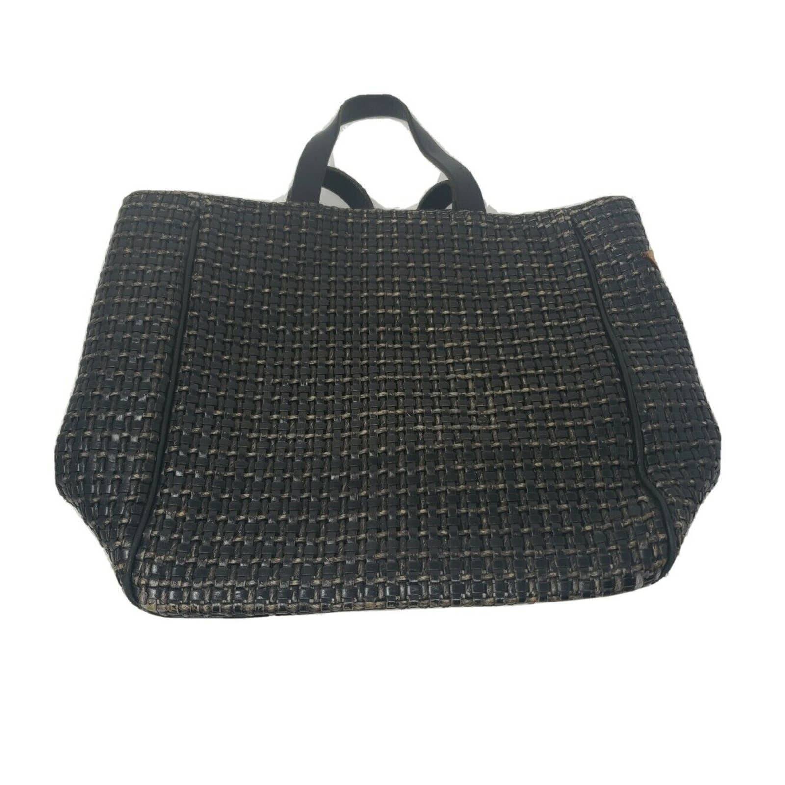 MZ Wallace Basket Weave Black Handbag
