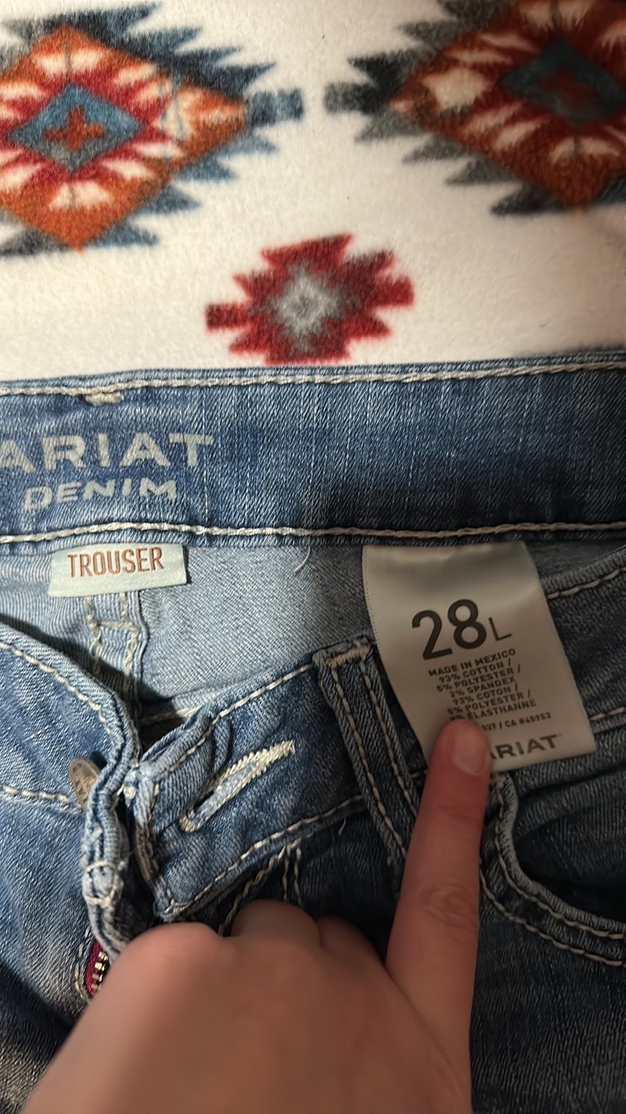 Ariat trousers 28L