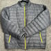 Patagonia gray down puffer jacket size large