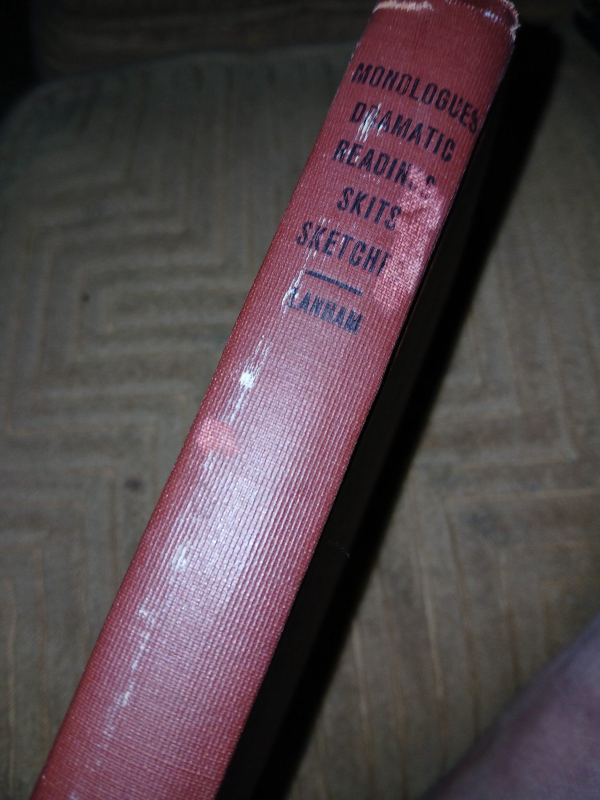 Dramatic readings  c.1926 Monologues,  skits, and sketches by ceora lanham - detail