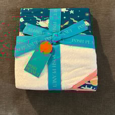 posh peanut hooded towel nella