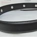 NEW COACH BLACK SMOOTH LEATHER GROMMETS SQUARE CHARM DOG PET COLLAR SIZE XL 8848
