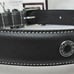 NEW COACH BLACK SMOOTH LEATHER GROMMETS SQUARE CHARM DOG PET COLLAR SIZE XL 8848