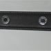 NEW COACH BLACK SMOOTH LEATHER GROMMETS SQUARE CHARM DOG PET COLLAR SIZE XL 8848