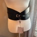Michael Kors Black Contour Belt Waist Genuine Leather 31T3PBLA7E