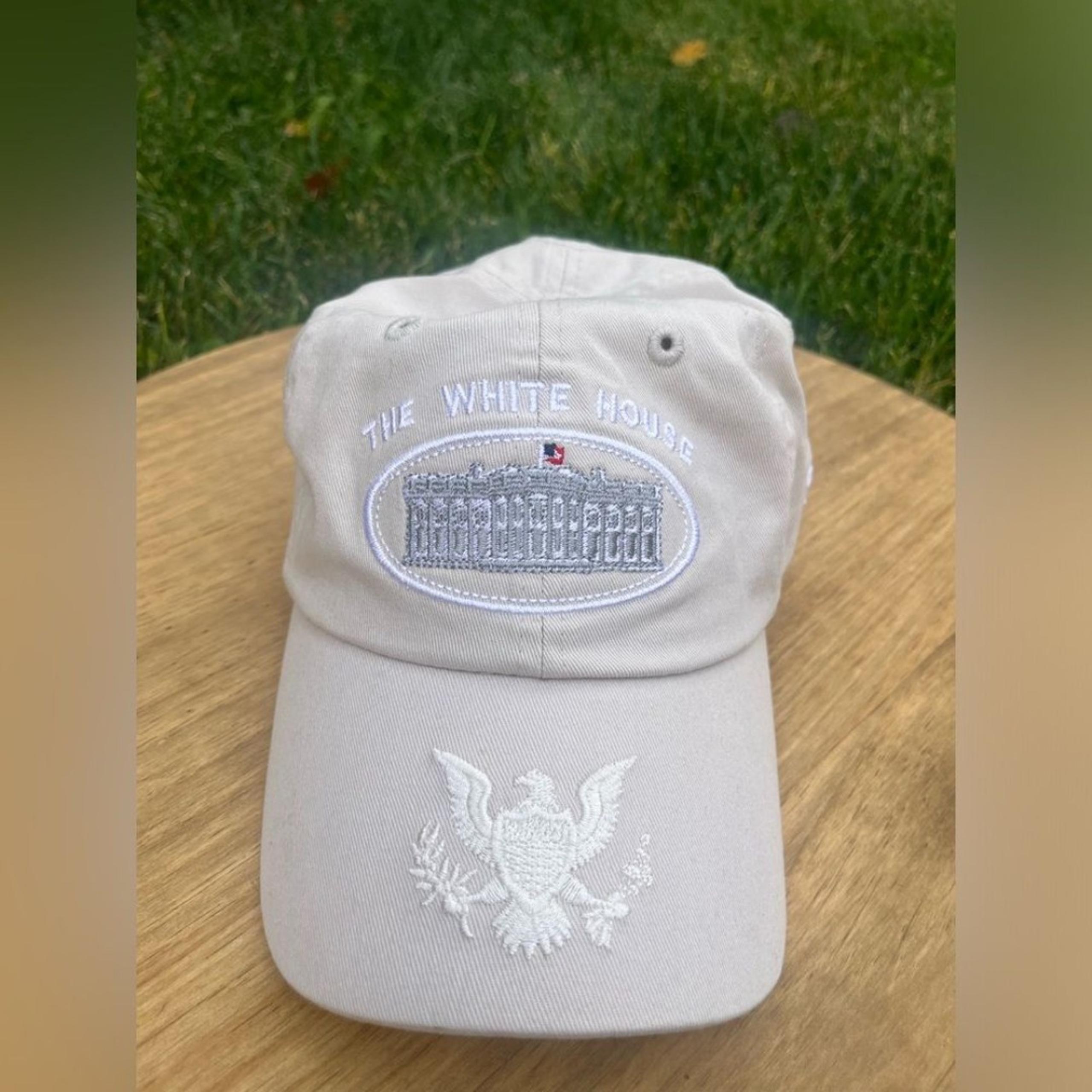NEW Embroidered Tan "White House" Hat / Golf Club Member By Old Glory