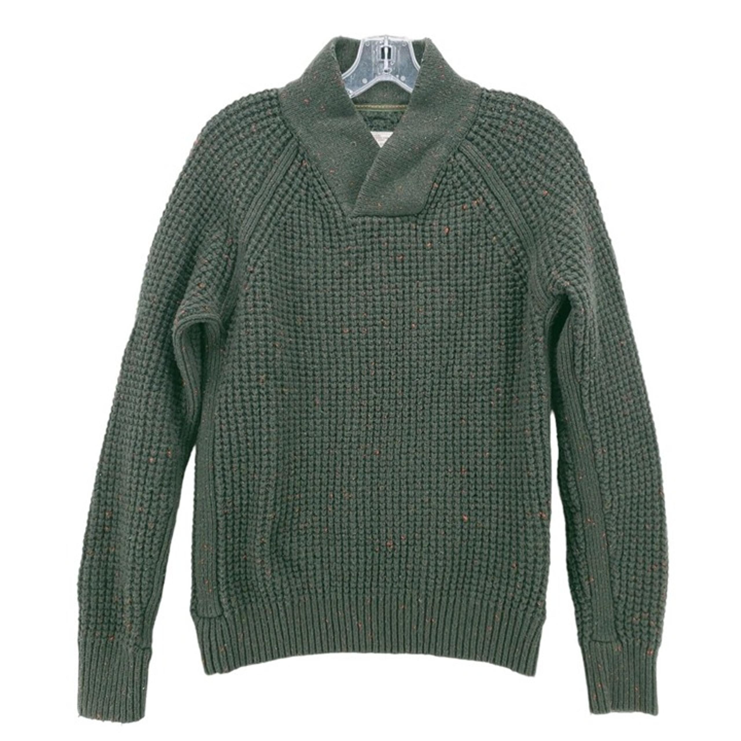 Cockpit USA Civilian Pilot Training Wool Blend Green Waffle Knit Sweater SMALL