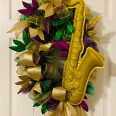 Mardi Gras Wreath