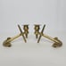Pair of Vintage Solid Brass Anchor Candle Stick Holders Nauctical Decor 5 x3.5